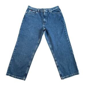 Vintage Y2K Tommy Hilfiger Womens Relaxed Straight Leg Denim Capri Jeans Sz 12